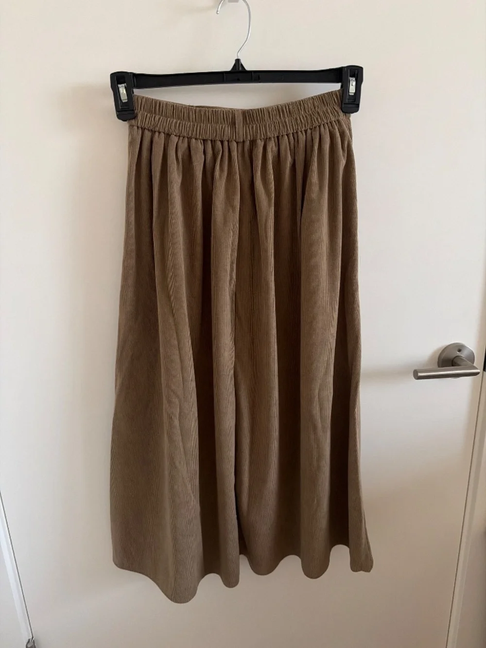 Brown Corduroy Long Skirt